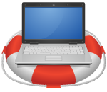 laptop on life preserver - drupal rescue