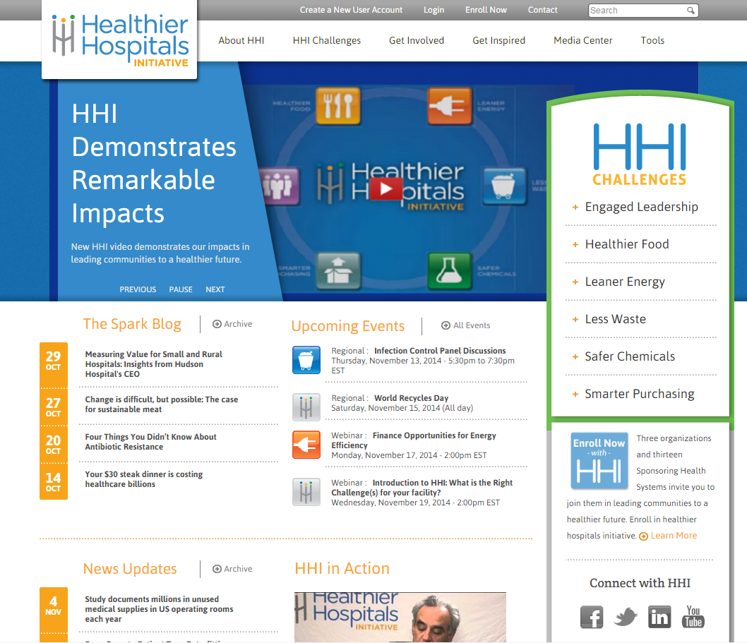 Healthier Hospitals Initiative home page